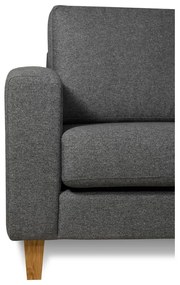 Ciemnoszara sofa 155 cm Focus – Scandic