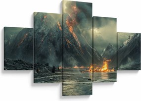 Obraz - Erupcja wulkanu (125x70 cm)