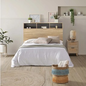 Słup Głowica łóżka Zeus 165 cm dąb, 2 drzwi 9 otworów