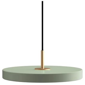 Jasnozielona lampa wisząca LED z metalowym kloszem ø 31 cm Asteria Mini – UMAGE