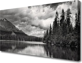 Fotoobraz na płótnie Krystaliczne Jezioro pod Szczytami