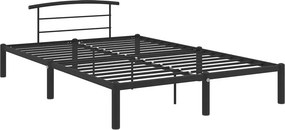Czarne metalowe łóżko w stylu industrialnym 120x200 cm R5-K73