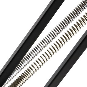 Industrialna lampa podłogowa czarna regulowana - Hobby