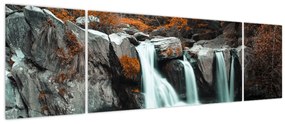 Obraz - Wodospady (170x50 cm)