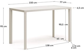 Aluminiowy stół ogrodowy 77x150 cm Culip – Kave Home