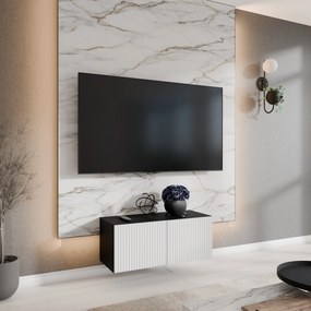 Szafka RTV wisząca VAREN 100 cm do Salonu pod Telewizor - Czarny