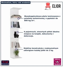 Biały otwarty regał H8-W13