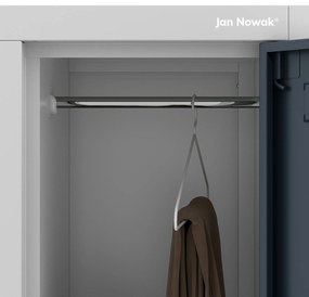 Szafka socjalna ubraniowa BHP szaro-wielokolorowa: 6-drzwiowa IGOR, 900 x 1850 x 450 mm