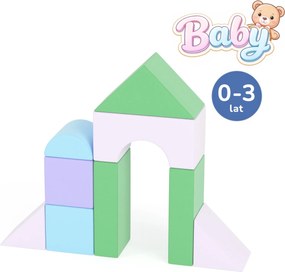 Kolorowy zestaw piankowy dla najmłodszych Happy Castle Baby Mini