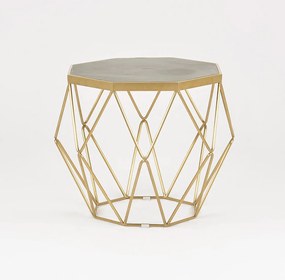 Stół 68x55x68 cm złoty glamour gl1715