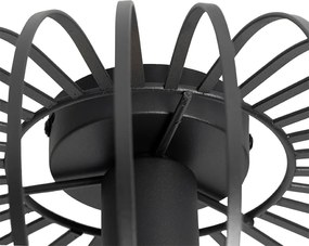 Designerska lampa sufitowa czarna 39 cm - Johanna