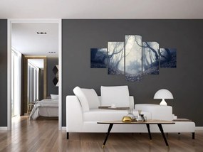 Obraz- Las we mgle (125x70 cm)