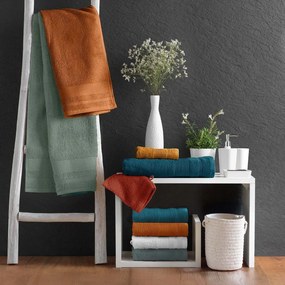 Ciemnoniebieski bawełniany ręcznik frotte 50x90 cm Tendresse – douceur d'intérieur