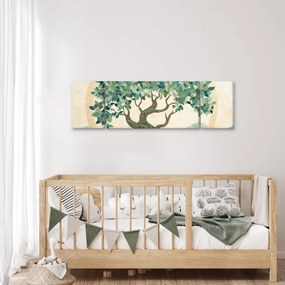 Obraz – Elegancka mozaika z drzewem (170x50 cm)