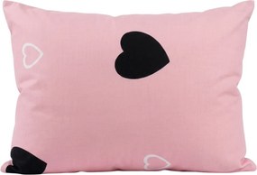Poliestrowo-bawełniana poszewka na poduszkę CORAZON POLY 50x70 cm, różowy