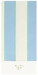 Obrus 137x259 cm Pale Blue Stripe – Meri Meri