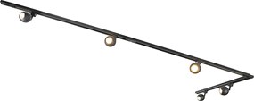 Inteligentny system szynowy jednofazowy w komplecie z 5 reflektorami Wi-Fi GU10 w kolorze czarnym - Gissi