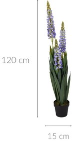 Sztuczny łubin w doniczce, 120 cm