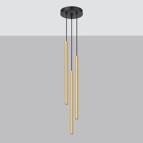 Lampa wisząca PASTELO 3P złoty połysk