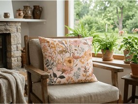 Bawełniana poszewka na poduszkę BLUMIRA POLY 45x45 cm, kolorowa