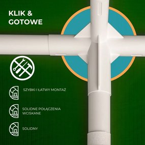 Namiot imprezowy NEAPOL, 3x6m, zielona Jurhan