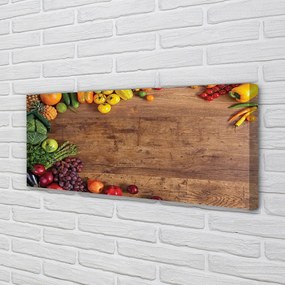 Duży obraz na płótnie Kompozycja Owoców i Szparagów