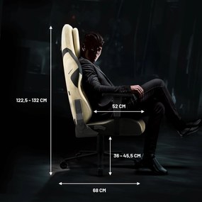 Fotel gamingowy Diablo X.One Prime, Broken Gold, Normal Size