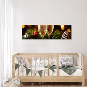 Obraz - Kieliszek szampana (170x50 cm)