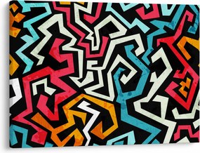 Obraz abstrakcji graficznej (70x50 cm)
