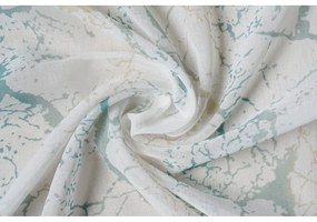 Kremowo-turkusowa firanka 140x260 cm Mizar – Mendola Fabrics