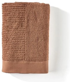 Pomarańczowobrązowy bawełniany ręcznik kąpielowy 70x140 cm Terracotta – Zone