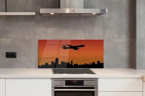 Panel nad Blat Kuchenny Samolot w Blasku Zachodzącego Słońca