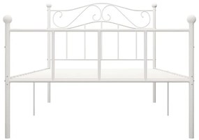 Białe metalowe łózko w stylu loft 100x200 cm A0-T29