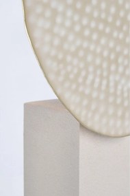 Beżowa metalowa lampa stołowa z metalowym kloszem (wysokość 57 cm) Neev – Bizzotto