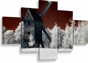 Obraz młyna (125x70 cm)