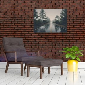 Obraz drogi w deszczu (70x50 cm)