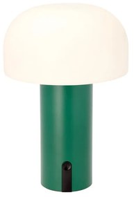 Biało-zielona lampa stołowa LED (wysokość 22,5 cm) Styles – Villa Collection