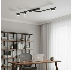 Lampa sufitowa SKAN 3xGX53/12W/230V czarna