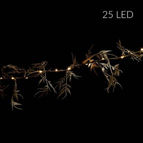Girlanda świetlna wewnętrzna z roślinnym motywem, 25 LED