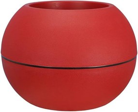 Donica Plastikowa Kula Czerwona D40