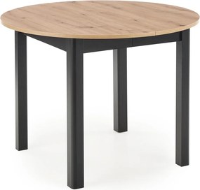 Okrągły stół z rozkładanym blatem w kolorze drewna Ringo Halmar dąb artisan