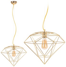 LAMPA WISZĄCA DIAMENT METAL LOFT  APP562-1CP  Jasne Złoto