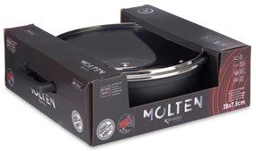 Niski garnek z nieprzywierającą powłoką MOLTEN z pokrywką, Ø 28 cm