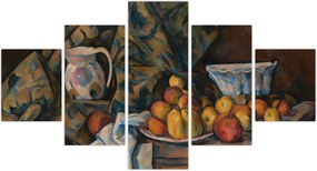 Obraz - Paul Cézanne, Still Life with Apples and Peaches, reprodukcje (125x70 cm)