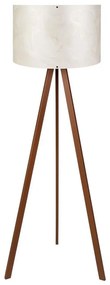 Lampa stojąca AYD 1xE27/40W/230V biała/brązowa