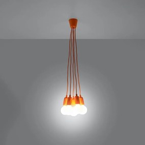 Pomarańczowa lampa wisząca ø 25 cm Rene – Nice Lamps