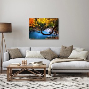 Obraz na szkle - Wodospady w Azji (70x50 cm)