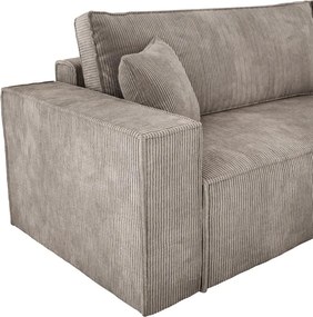 Narożnik POSO XL Lewostronny zestaw z poduszkami wolnostojący tkanina POSO 02 WERSAL