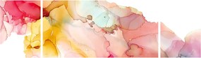 Obraz - Atramentowa abstrakcja (170x50 cm)