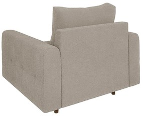 Beżowy fotel z materiału bouclé Ariella – Ropez